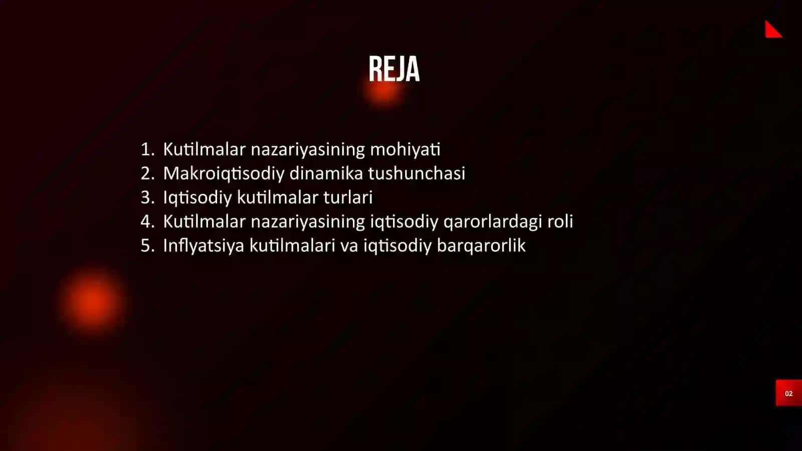 Kutilmalar Nazariyasi va Makroiqtisodiy Dinamika 4