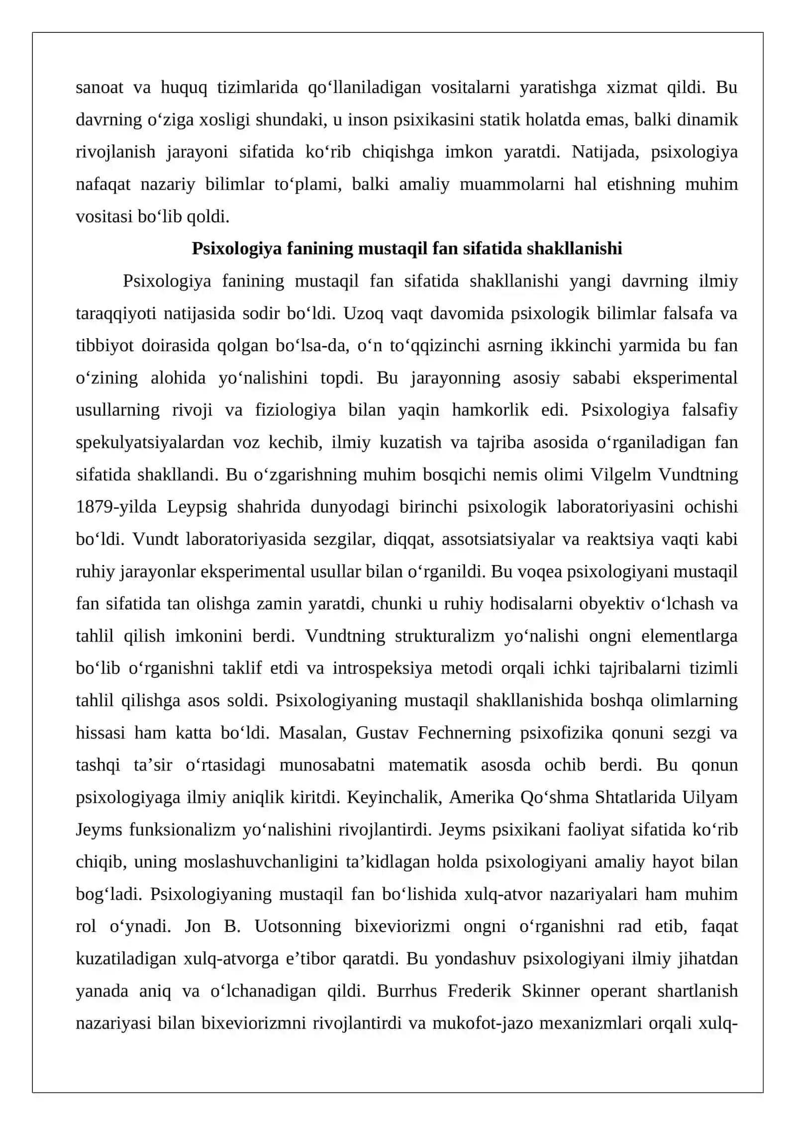 Yangi davr va psixologiya. Psixologiya fanining dolzarbligi 4
