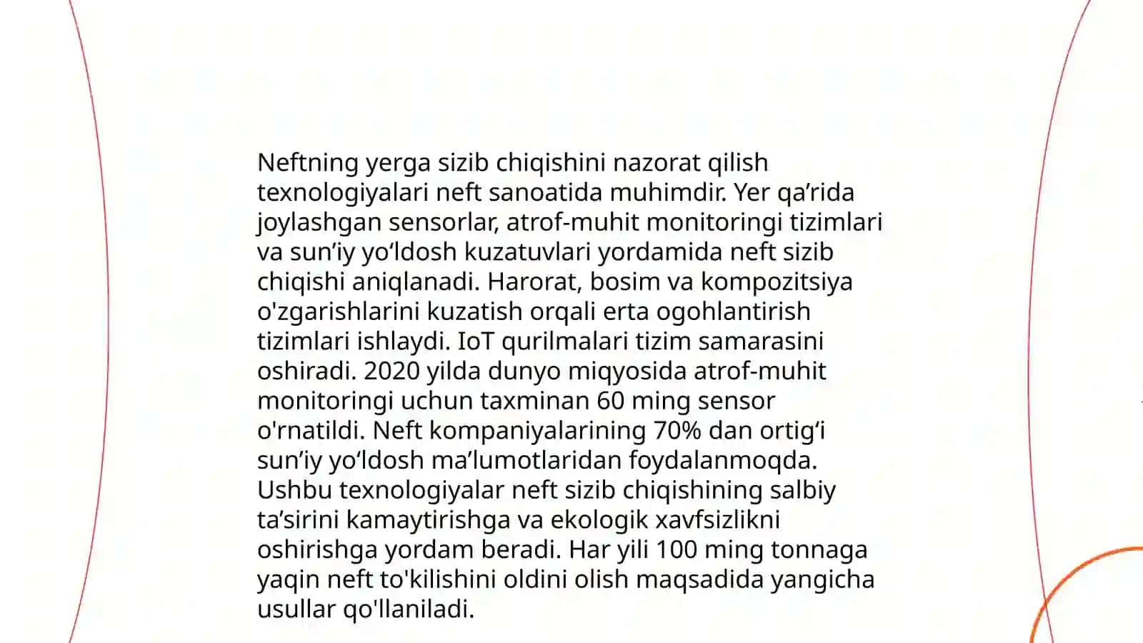 Neft va gaz quduqlarini ifloslanishini oldini olish va unga qarshi kurashish 4