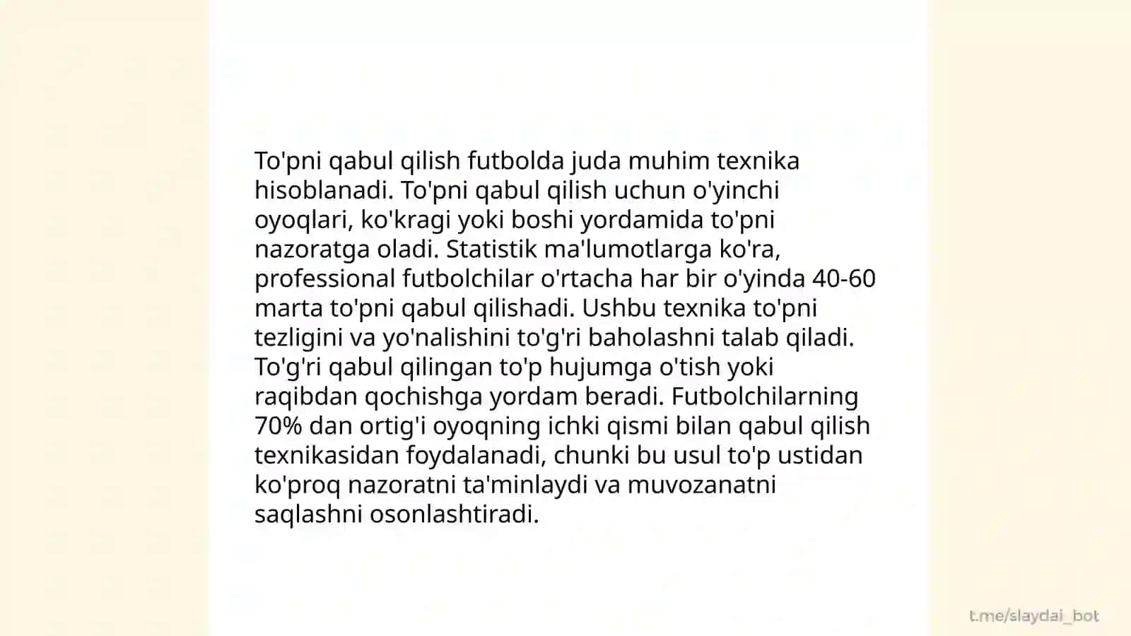 Futbolchining maydon boʻylab harakatlanishi 4