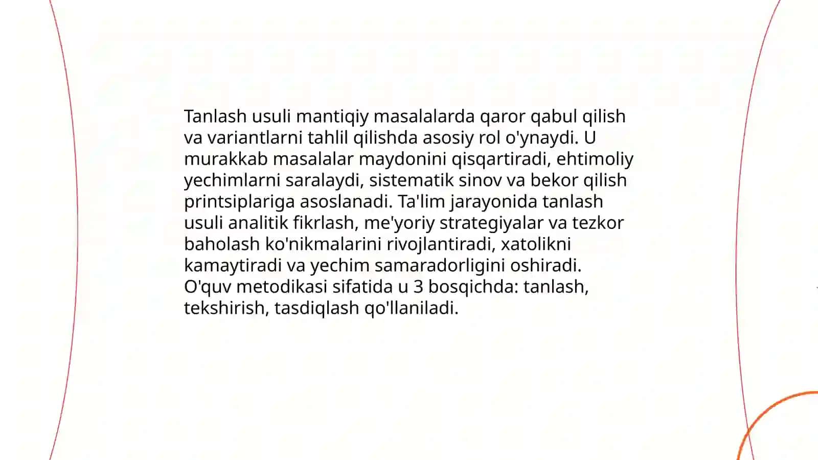 Tanlash usuli yordamida mantiqiy masalalar yechish metodikasi 4