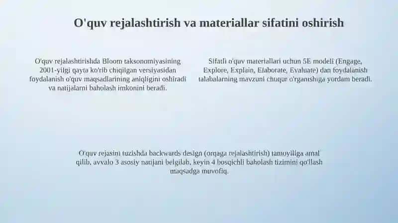 O'quv jarayonini sifatli tashkil etish 4