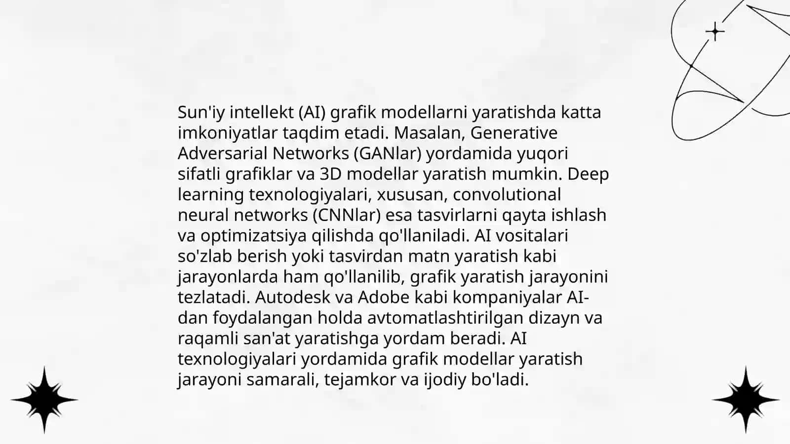 Sun'iy Intellektni Kompyuter Grafikasida Qo'llash 4
