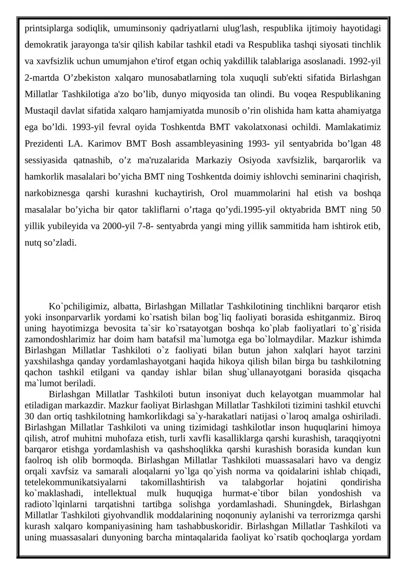 Birlashgan Millatlar Tashkiloti va uning jahon siyosati 4