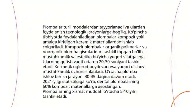 Doimiy plombalarga birlamchi pardoz berish 4