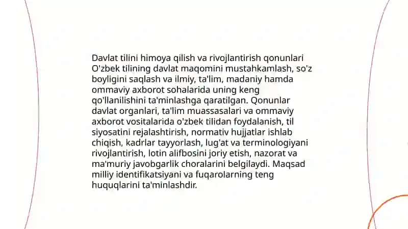 O'zbek tili davlat tili 4