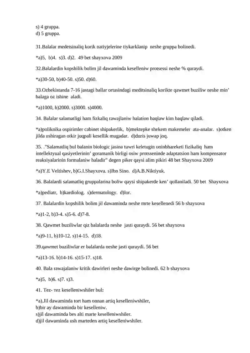 №22 Balalar ham ospirimler salamatliq halatn MSEBO BOG boliminin is onimdarligin bahalawshi korsetkishler 4