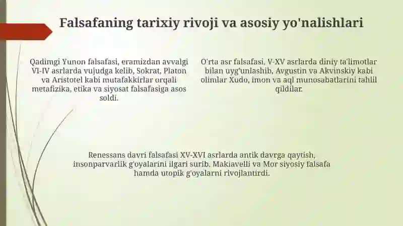 Falsafaning Mohiyati va Jamiyat Taraqqiyotidagi Roli 4