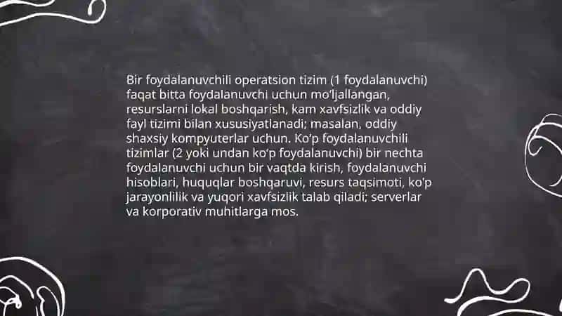 Operatsion tizimlar va ularning turlari bilan ishlash 4