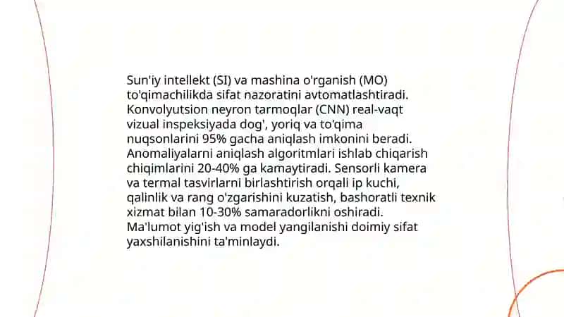 To'qimachilik sanoatida raqamli texnologiyalar va innovatsiyala 4