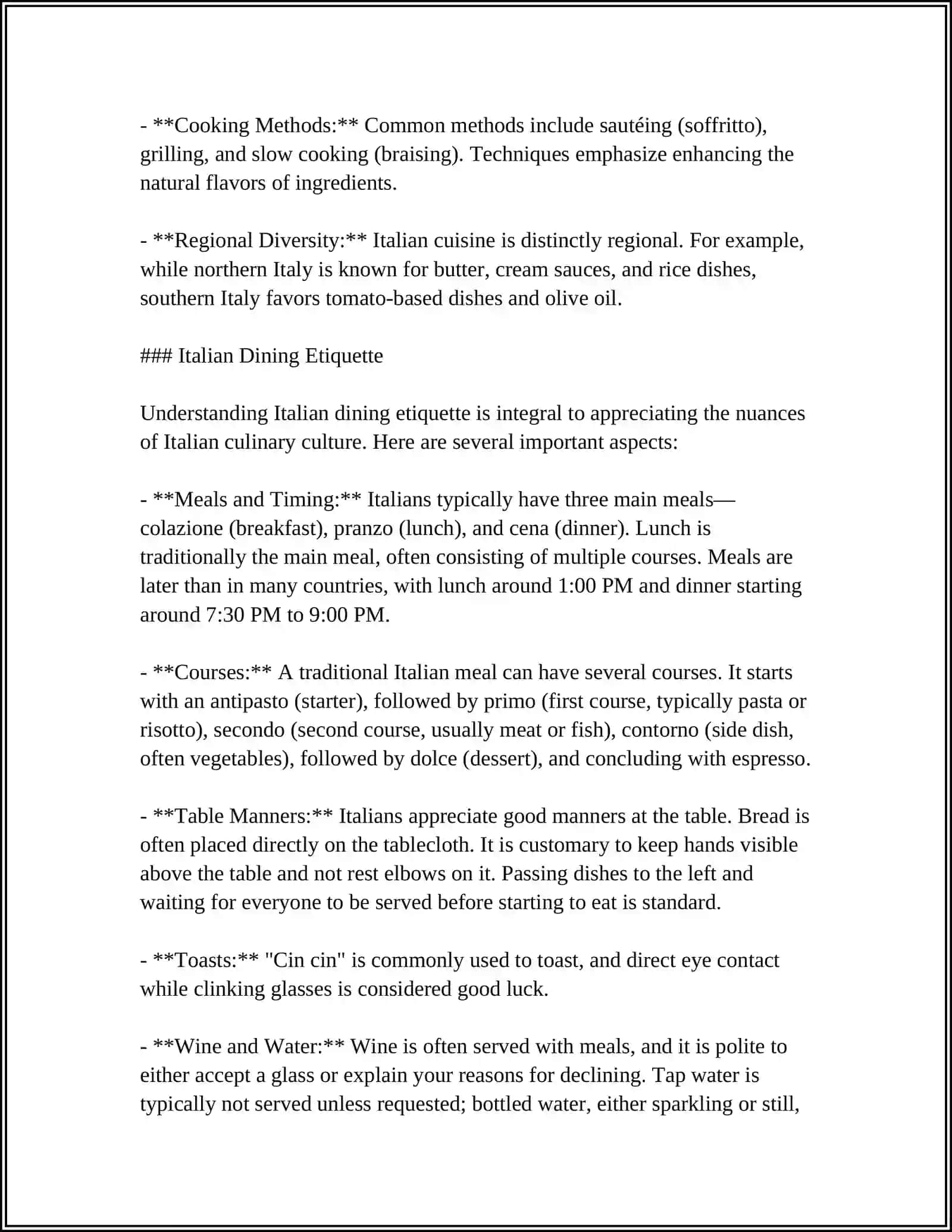 REFERAT "FOOD OF DIFFERENT COUNTRIES AND TABLE MANNERS" 4