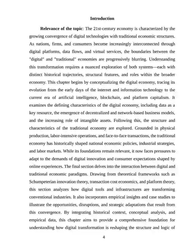Integration between digital and traditional economy 4