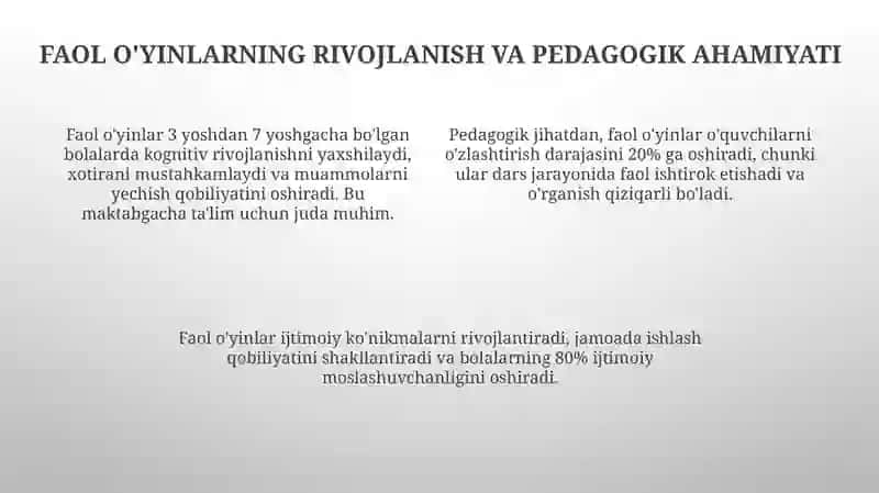 Harakatli oyinlar haida tushuncha qisqacha tarixi, davrari pedagogik ahamiyati 4