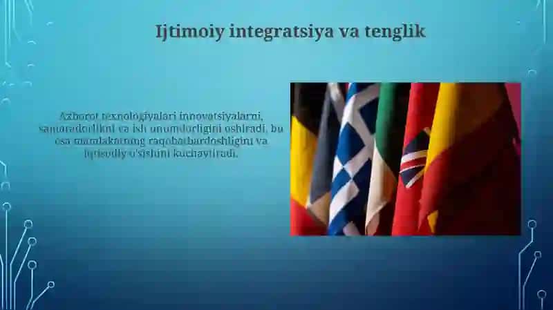 Mamlakat iqdisodiyotini rivojlantirishda axborot texnologiyalari ahamiyati 4