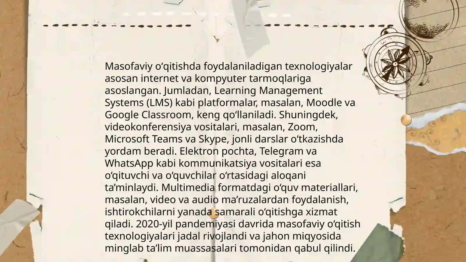 Tibbiyotda elektron va masofaviy oʻqitish 4