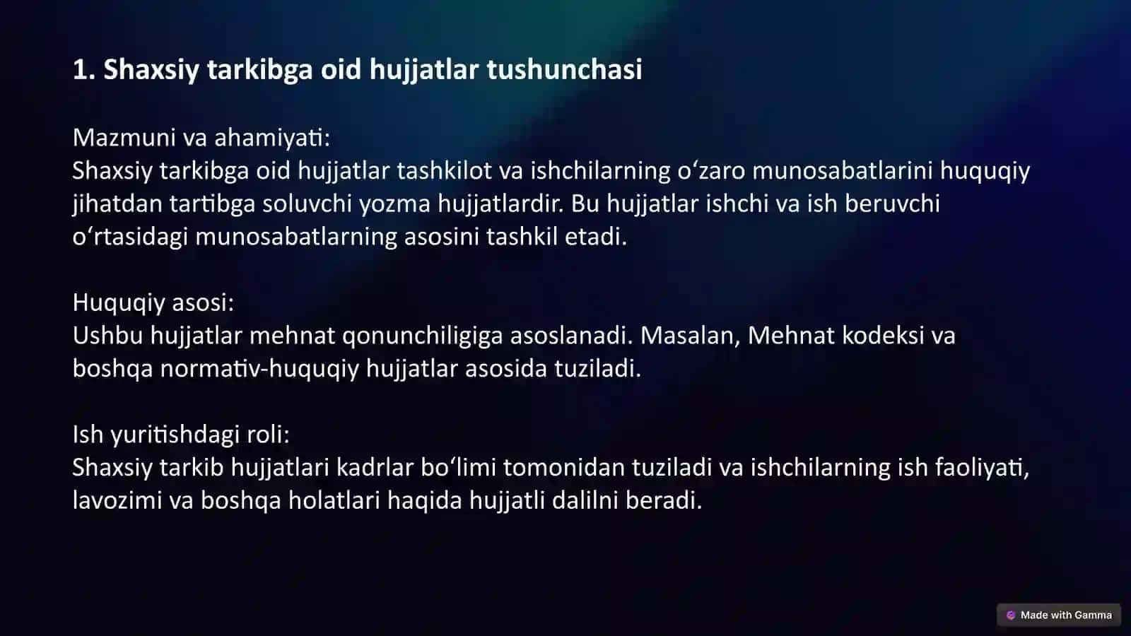 SHAXSIY TARKIBGA OID HUJJATLAR 4