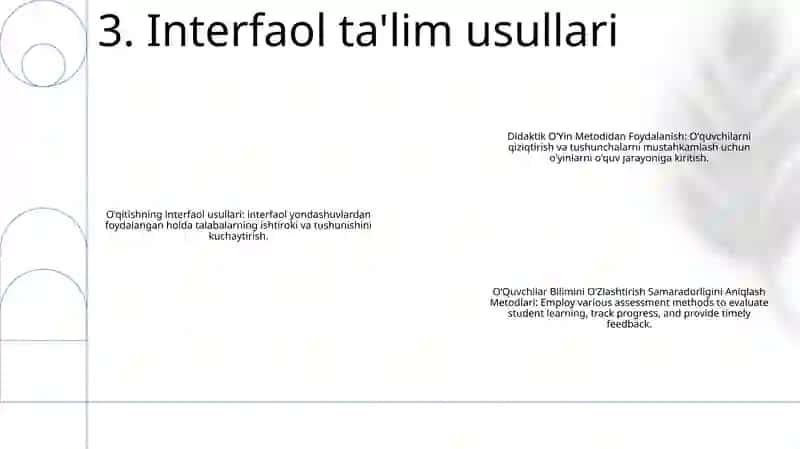 OʻQitishni Tashkil Qilishda Didaktik OʻYin Metodidan Foydalanish 4