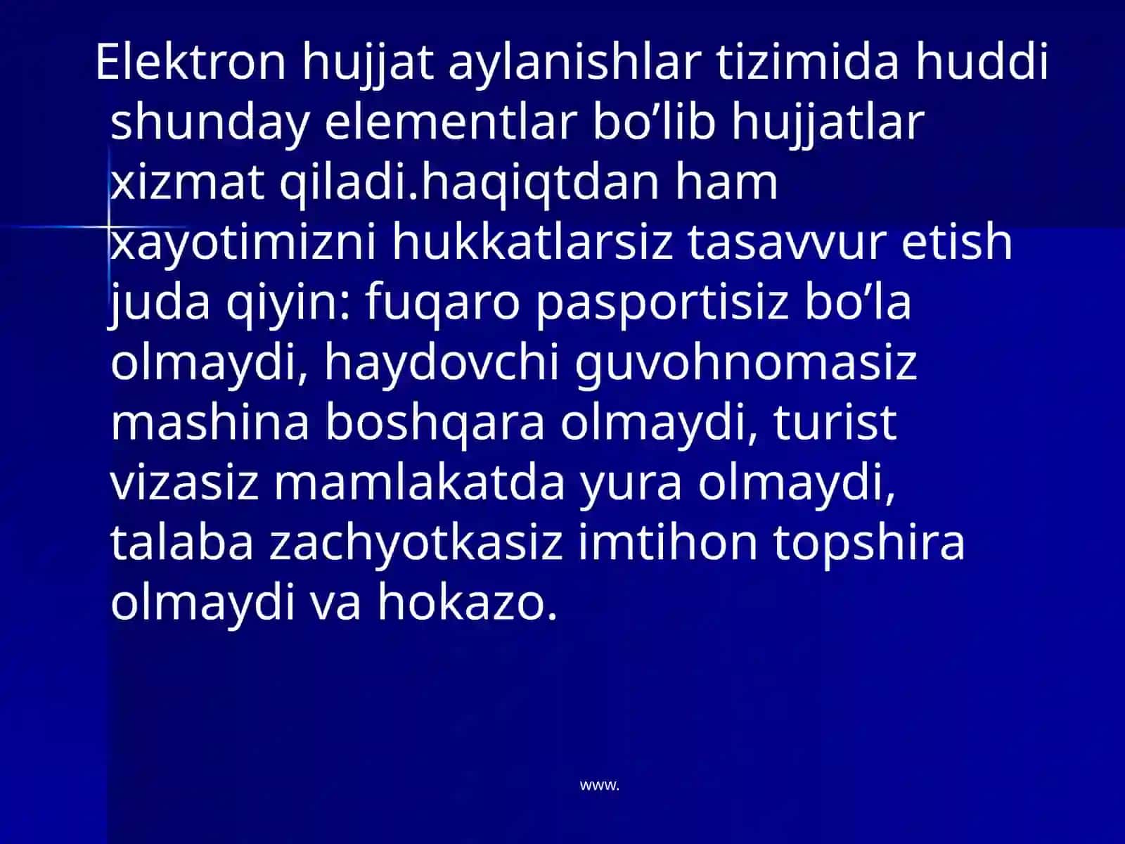 Elektron hujjat aylanishlar tizimi va raqamli imzo 4