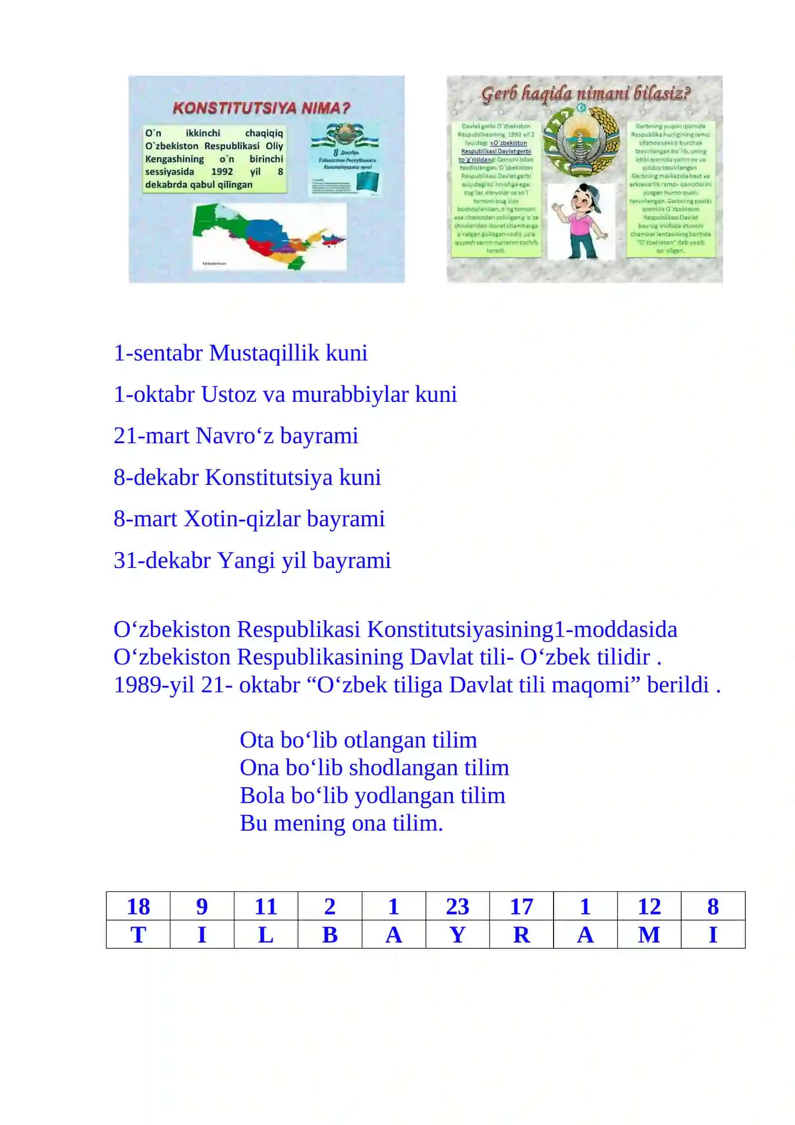 1-sinf Tasviriy san'at fanidan Sabzavotlar mavzusida dars ishlanma 1-chorak 4