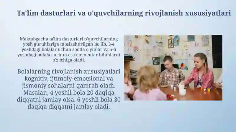 Maktabgacha talim tashkilotlarida davlat talabalari 4