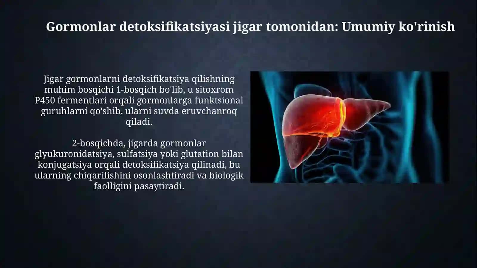 Jigarda gormonlar zararsizlanishi va metabolik sindrom 4