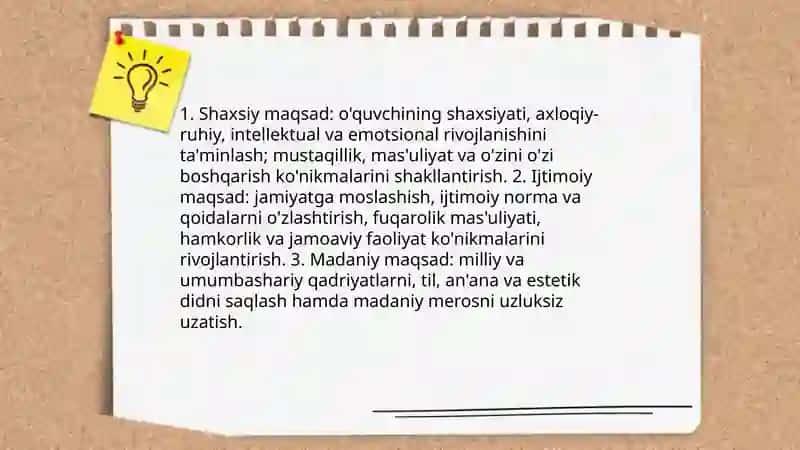 Tarbiyaviy jarayonlarning maqsad va vazifalari 4