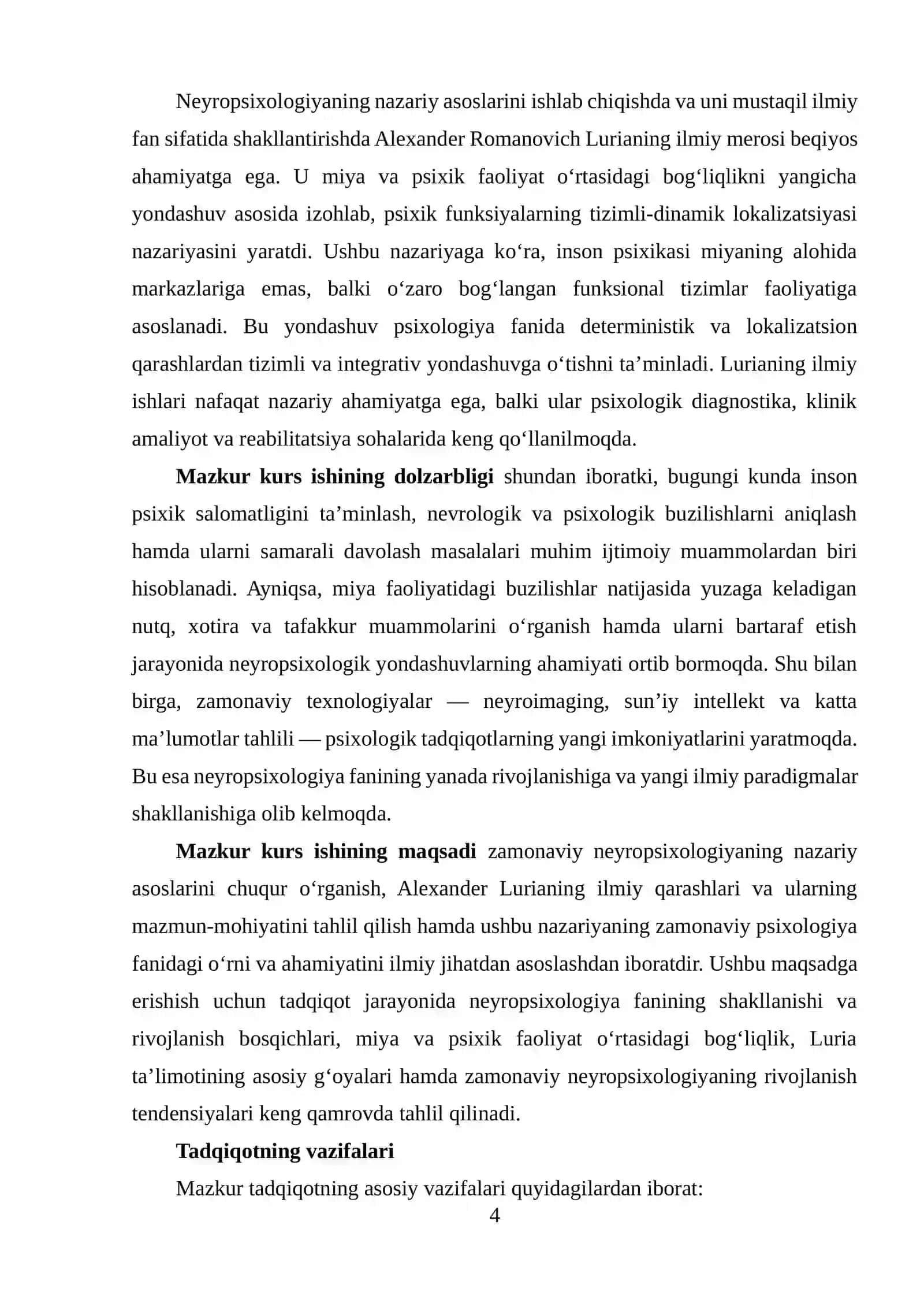 Zamonaviy neyropsixologiyaning nazariy asoslari (Alexander Luria ishlari) 4