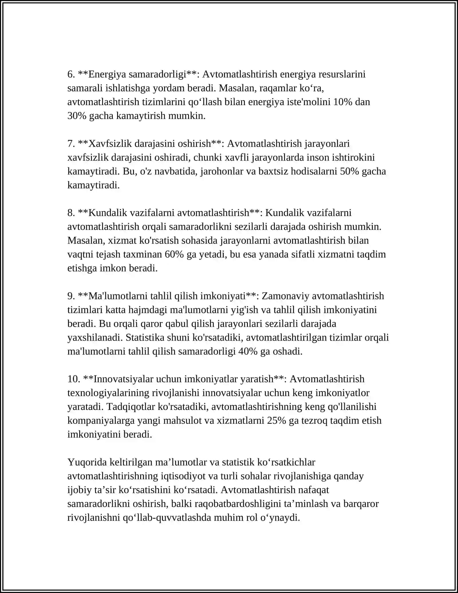 TEXNOLOGIK JARAYONLARNING FOYDALI TARAFLARI 4