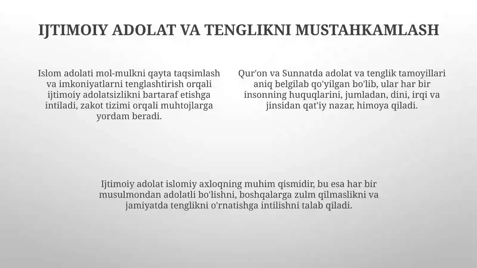 Islom qadriyatlari va ma'rifatining hozirgi davrdagi ahamiyati 4