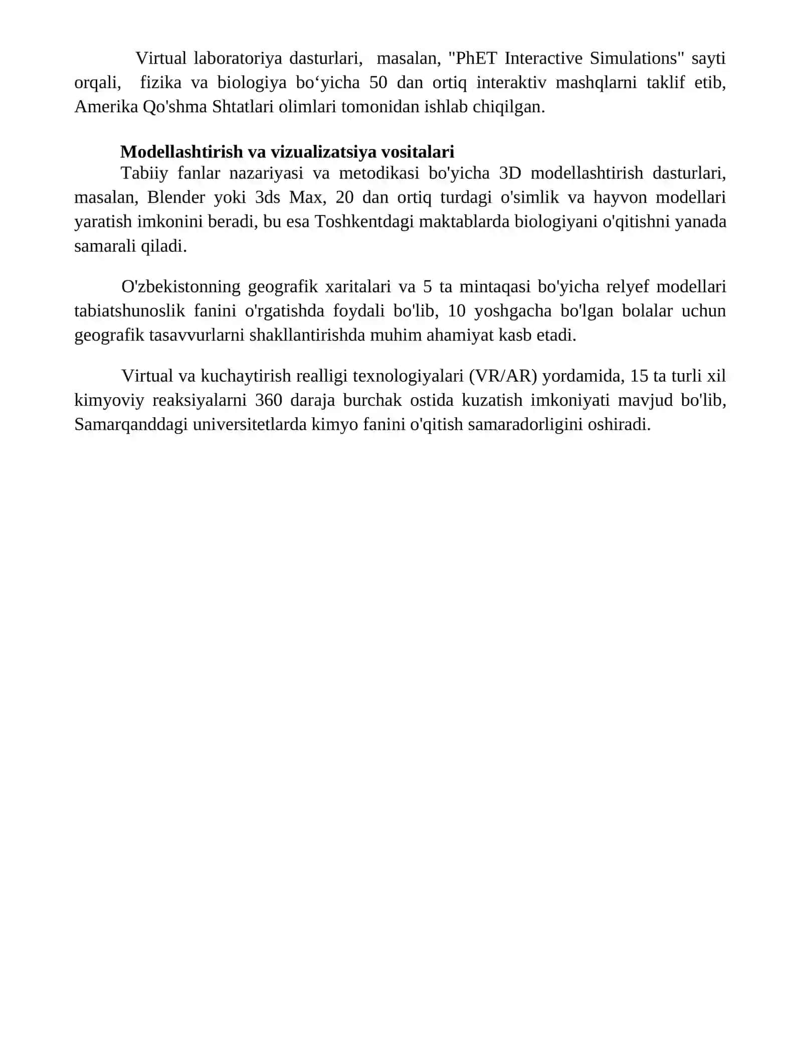 Tabiiy fanlar nazariyasi va metodikasini o'qitish vositalari 4