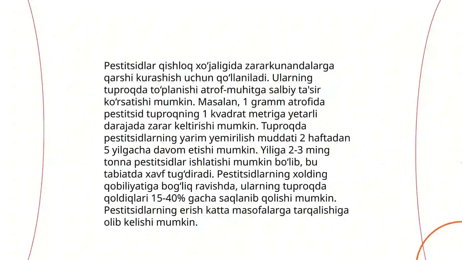 Tuproqlarning kimyoviy ifloslanishi va muhofaza qilish tadbirlari 4