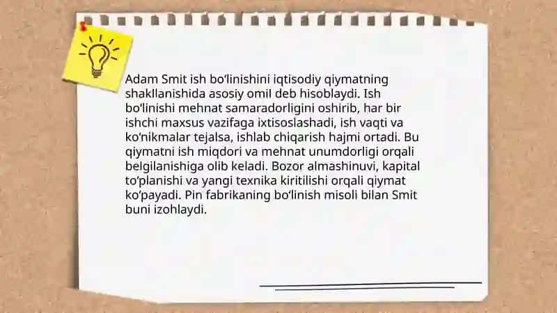 Smitning Qiymatning Mehnat Nazariyasi 4