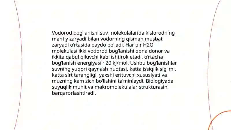 Suvning kimyoviy xossalari 4