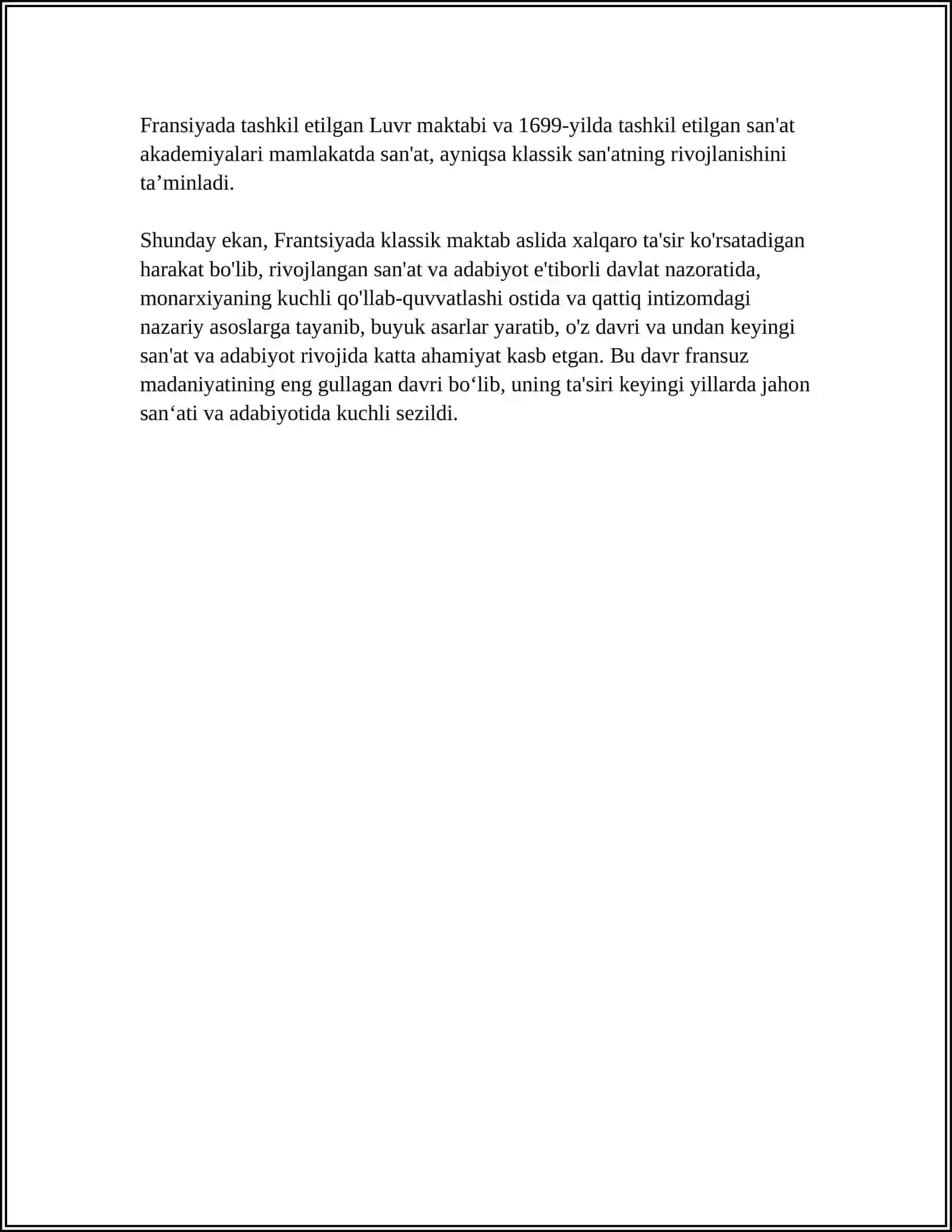 FRANSIYADA KLASSIK MAKTABNING SHAKLLANISHI 4