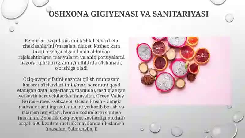 Oziq-ovqat gigienasi qoidalari 4