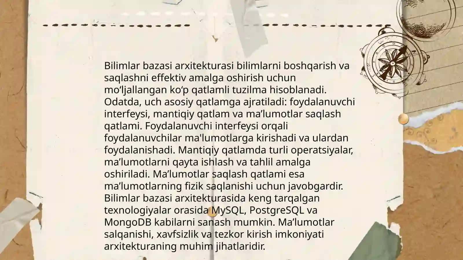 Bilimlar bazasi va yakunlovchi mehanizm 4