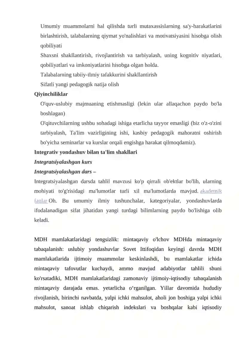 MDH DAVLATLARINING TA'LIM TIZIMI VA O’ZIGA XOS XUSUSIYATLARI.XOS XUSUSIYATLARI 4