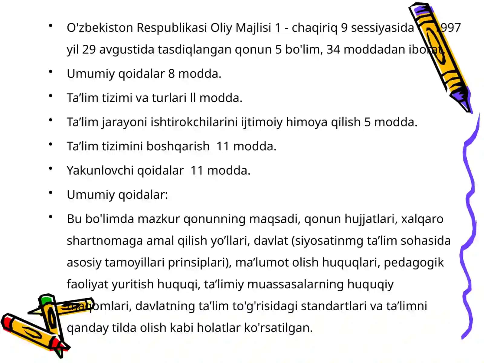 Ta’lim to’g’risida va Kadrlar tayyorlash milliy dasturi 4