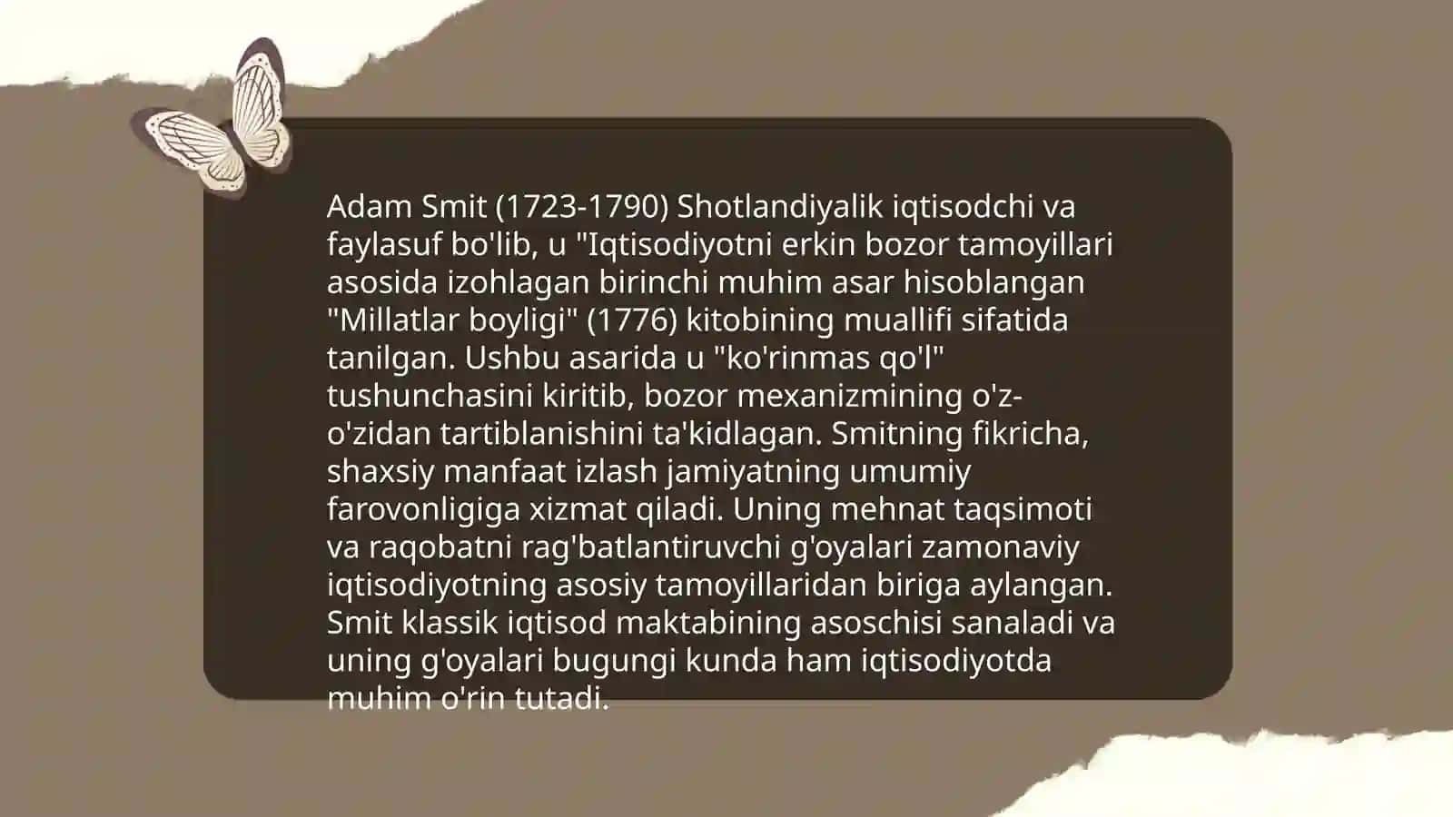 Klassik iqtisodiy maktab ta'limoti 4