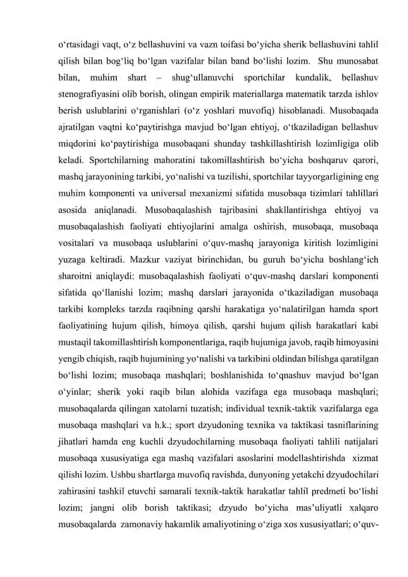 Dzyudochilarning yillik tayyorgarligi siklida kuch tayyorgarligini oshirish 4