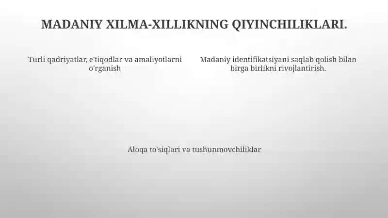 Insoniyat, Madaniyat va Tsivilizatsiyani O'rganish 4