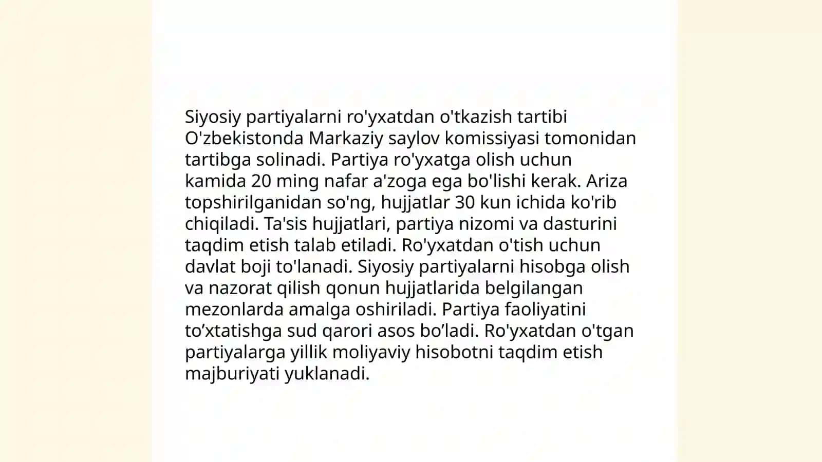Siyosiy partiyalar faoliyatining huquqiy asoslari 4