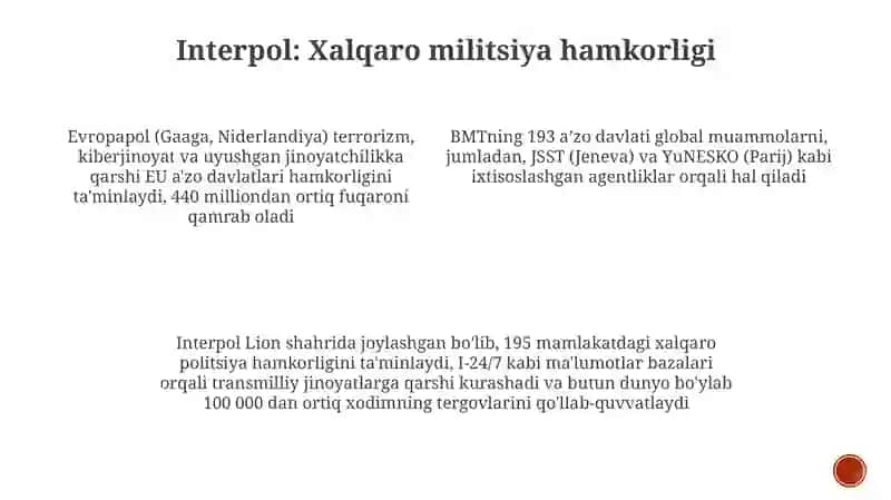 Dunyo xalqaro tashkilotlari va bugungi kundagi xolati 4