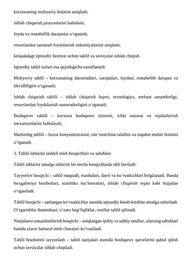 MOLIYAVIY HIOBOT TAHLILI FANIDAN TAYYORLAGAN REFERATI 4