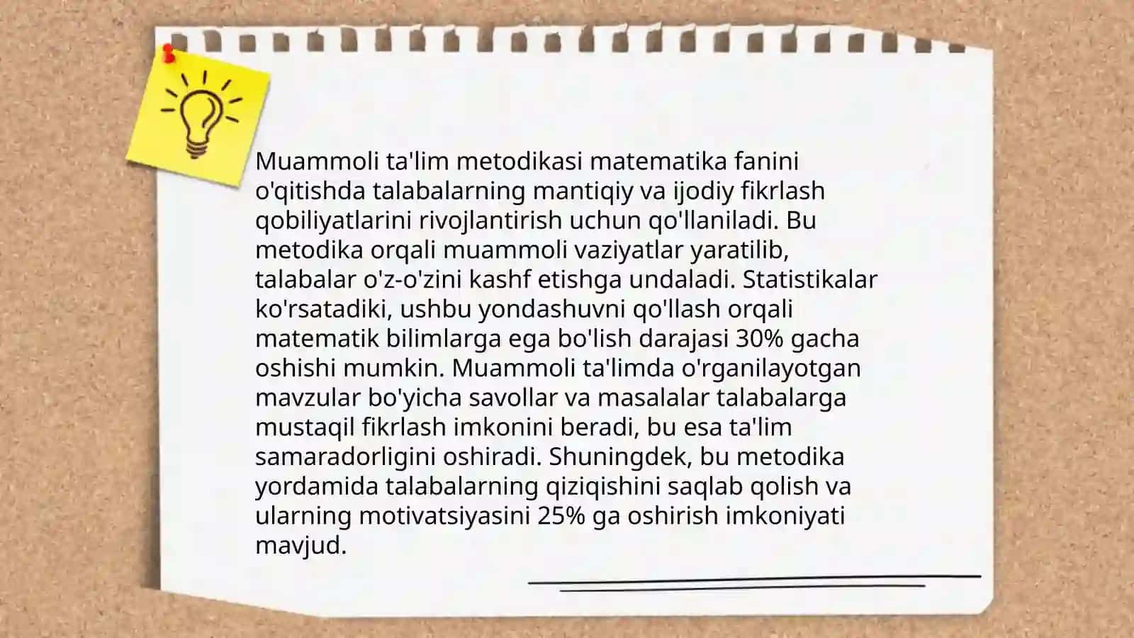 Matematikada metodik yondashuvlar va dars jarayoniga ta'siri 4
