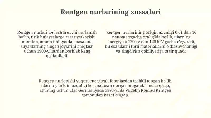 Rentgen nurlarining tabiati 4