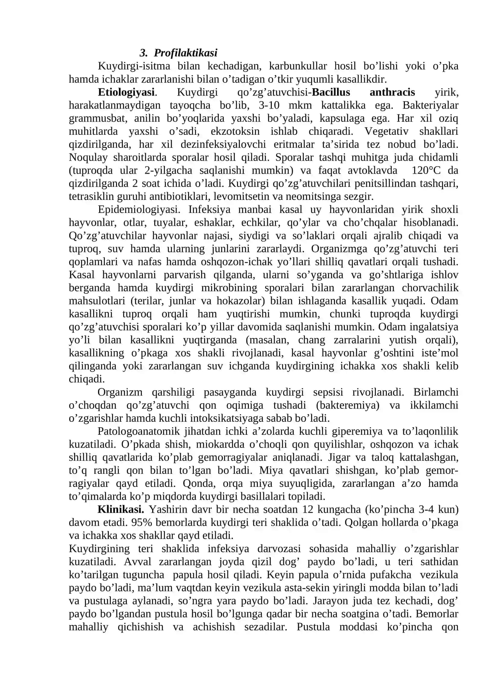 Kuydirgi. Qutirish kasalliklari 4