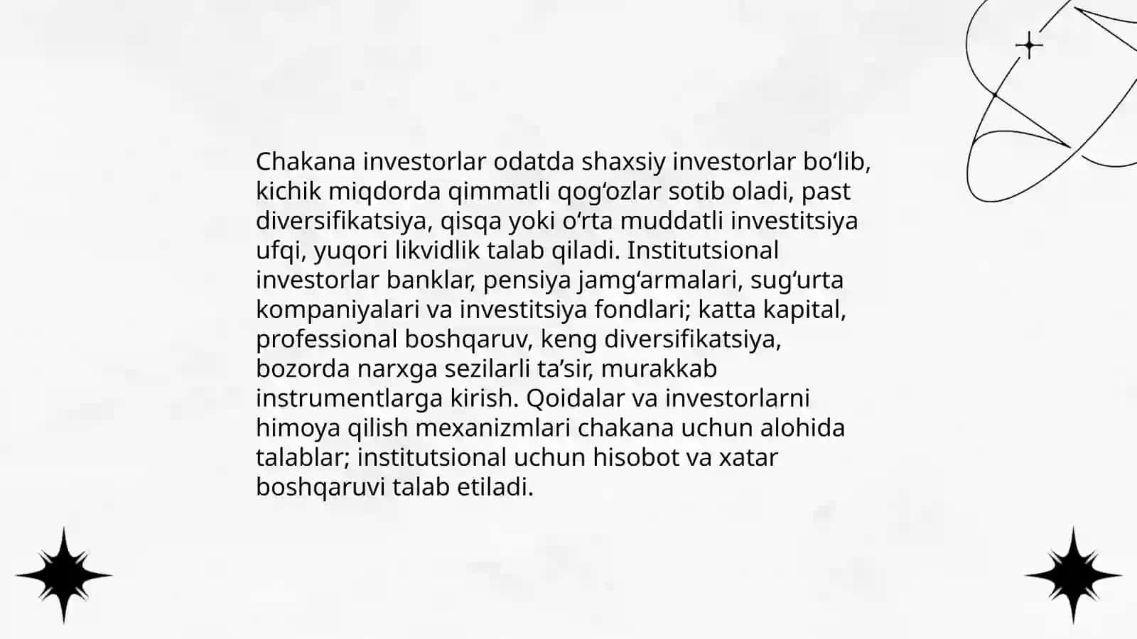 Qimmatli qog‘ozlar bozorining ishtirokchilari 4