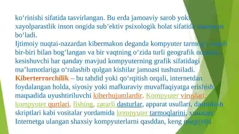 KIBER MAKONDA DINIY E`TIQOD TARG`IBOTININGIJTIMOIY XAVFI. MISSIONERLIK VA PROZELITIZMNING SIYOSIY-IJTIMOIY XAVFI 4
