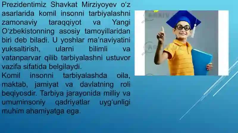 Komil inson tarbiyasi 4